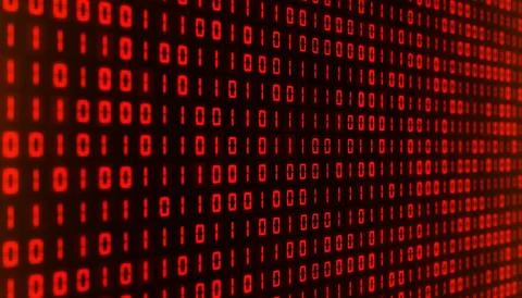 Illustation of an encoding of a binary code. イラスト素材