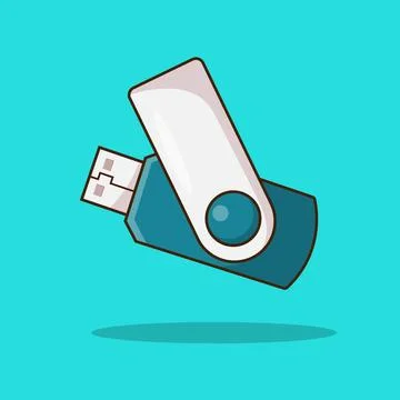 The Illustraion of Flashdisk Stock Illustration