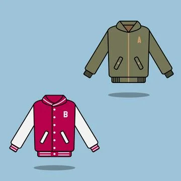 The Illustraion of Kind Of Jacket Stock Illustration