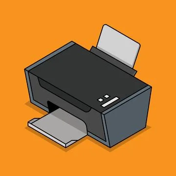 The Illustraion of Printer Stock Illustration