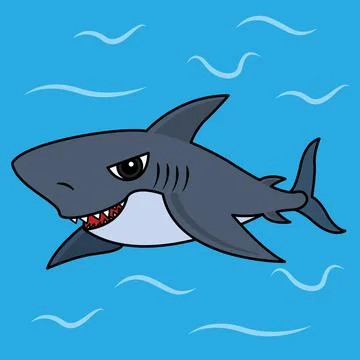 The Illustraion of  Shark Stock Illustration