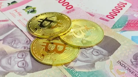 Illustrate cryptocurrency (bitcoin) Stock Footage 308713866