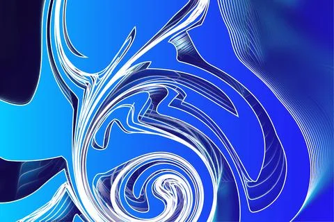 Illustrated abstract creative overly 3d cool gradient blue color background Illustrazione stock