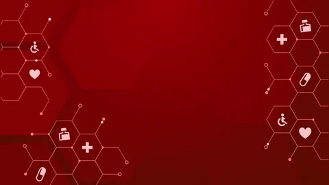 Illustrated animated medical icons in a ... | Stock Video | Pond5