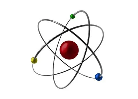 Illustrated of an atom Stock Photos