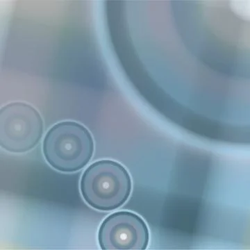 Illustrated background lines and 5 rainbow circle Stock Illustration
