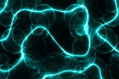 Illustrated background with simulation of human cells seen under a microscope Stock Photos