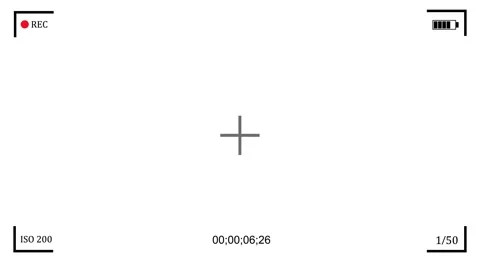 Illustrated frame of the video camera screen in 4k resolution with Background Stock Footage 307311922