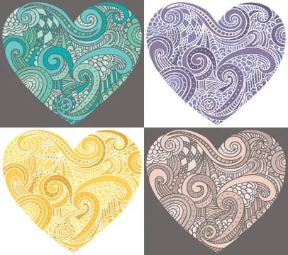 Illustrated heart Stock Illustration