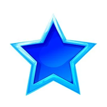 An illustrated ice star Stock Illustration