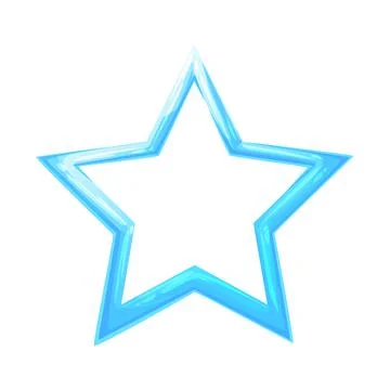 An illustrated ice star Illustrazione stock