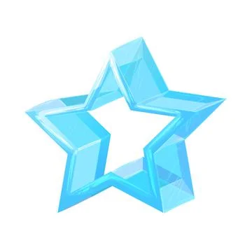 An illustrated ice star Illustrazione stock