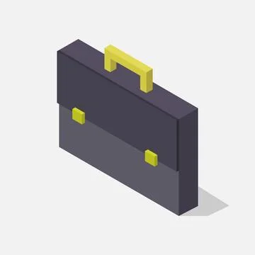 Illustrated isometric work bag Stock Illustration