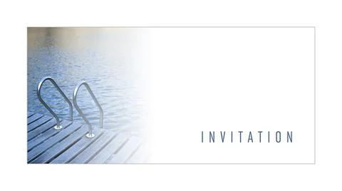 Illustrated message for an invitation Stock Photos