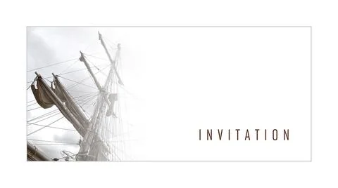 Illustrated message for an invitation Stock Photos