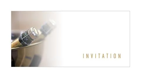 Illustrated message for an invitation Stock Photos