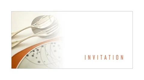 Illustrated message for an invitation Stock Photos