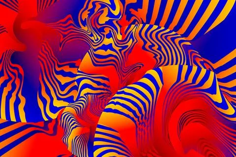 Illustrated optical illusion abstract overly gradient background design Stock Illustration
