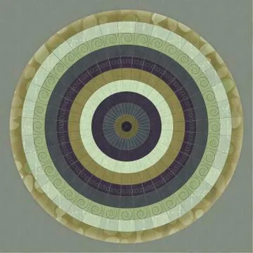 Illustrated Radial Pattern Stock Illustration