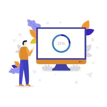 Illustrated software update イラスト素材