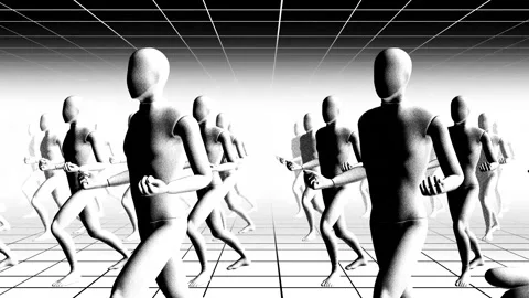 Illustrated Style Dancers Stock Footage 273578727