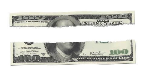 An illustration of a 100 us dollar note Stock Illustration