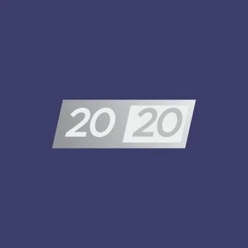 Illustration of 2020 numbers Stock Illustration