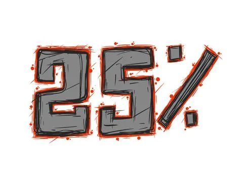 Illustration 25% Stock Illustration