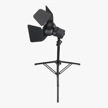 Illustration 3D Adjustable Stand Spotlight for Pro Lighting Stock Illustration