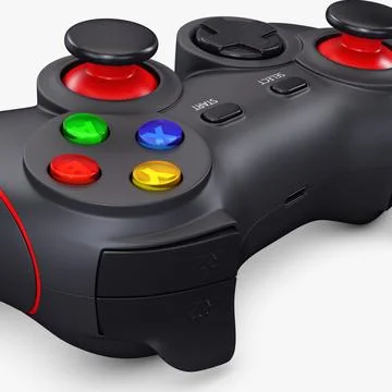 Illustration 3D Advanced Multi-Platform Video Game Controller Stock-Illustration
