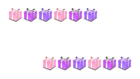 Illustration 3D. Design, poster, template or background for birthday with dra Stockillustratie