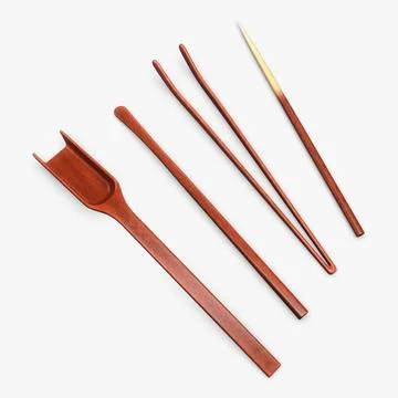 Illustration 3D Elegant Tea Tool Set for a Refined Brewing Experience Stock Illustration