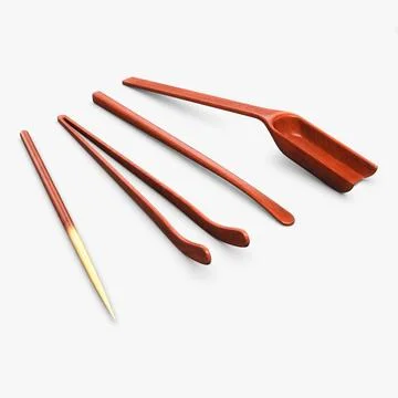 Illustration 3D Elegant Tea Tool Set for a Refined Brewing Experience Stock-Illustration