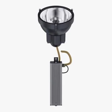 Illustration 3D Floodlight Stock-Illustration