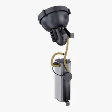 Illustration 3D Floodlight Stock-Illustration