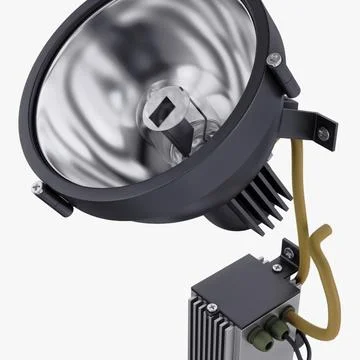 Illustration 3D Floodlight Stock Illustration