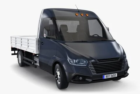Illustration 3D Generic Light Duty Truck Stock Illustration