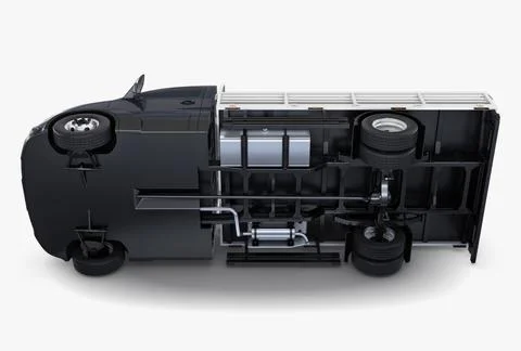Illustration 3D Generic Light Duty Truck Stock Illustration