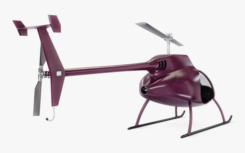 Illustration 3D Generic Light Helicopter for Private and Business Transport Stock Illustration