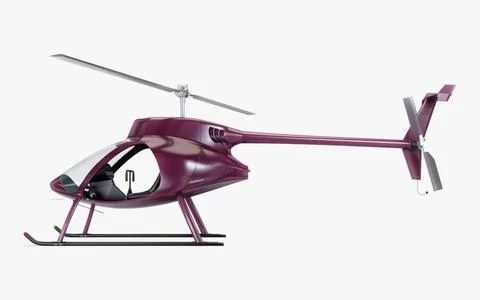 Illustration 3D Generic Light Helicopter for Private and Business Transport Stock-Illustration