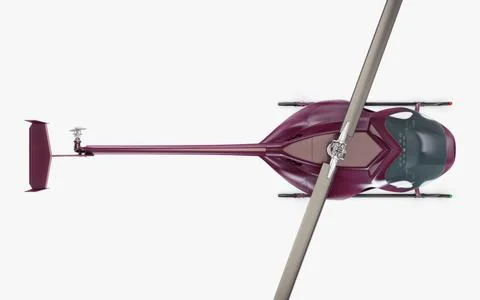 Illustration 3D Generic Light Helicopter for Private and Business Transport Stock Illustration