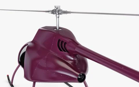 Illustration 3D Generic Light Helicopter for Private and Business Transport Stock Illustration