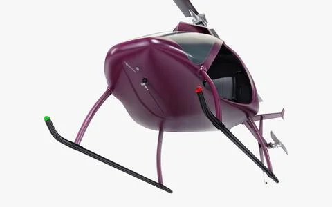 Illustration 3D Generic Light Helicopter for Private and Business Transport Stock Illustration