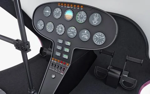 Illustration 3D Generic Light Helicopter for Private and Business Transport Stock Illustration