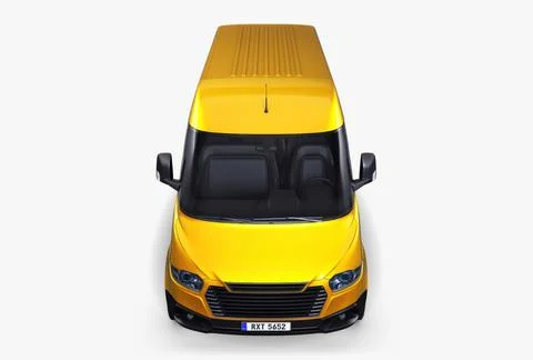 Illustration 3D Generic Passenger Van Stock-Illustration