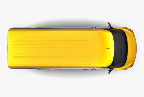 Illustration 3D Generic Passenger Van Stock Illustration