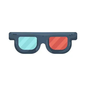 Illustration of 3D glasses Stock Illustration