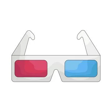 Illustration of 3D glasses Stock Illustration
