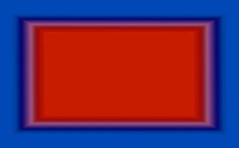 Illustration of 3D Gradient Blue Frame with Red Copy Space Stock Illustration