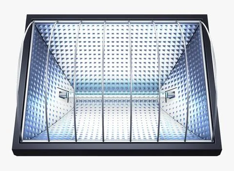 Illustration 3D High-Performance Floodlight for Outdoor Spaces Illustrazione stock